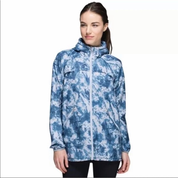 Lululemon Miss Misty Full Zip Jacket Blue Sz 10
